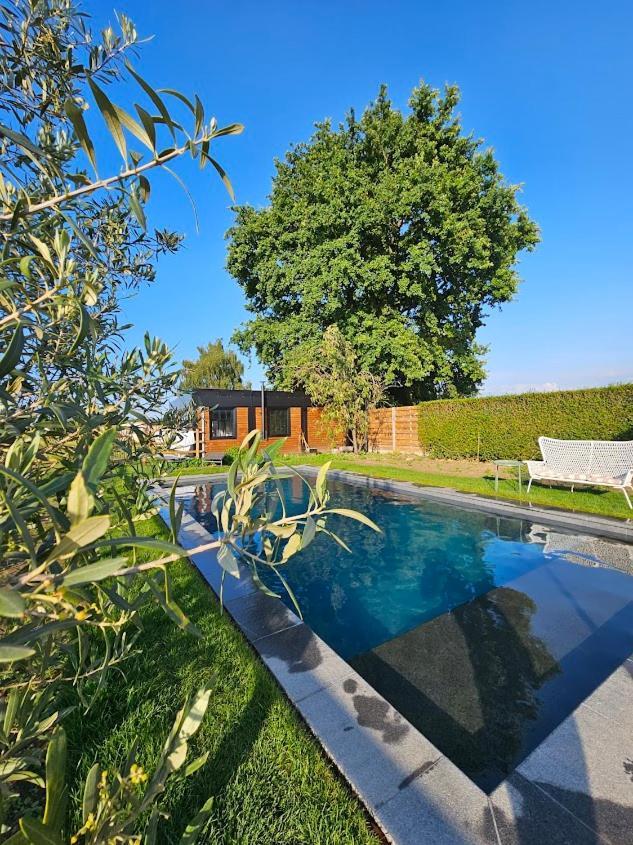 Houten Huisje Tussen Paarden Nieuwerkerken ภายนอก รูปภาพ